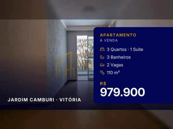 Espaço e Conforto: Apartamento em Jardim Camburi à Beira-Mar