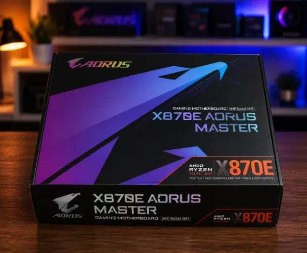 Placa Mãe Gigabyte X870E Aorus Master X3D AMD Soquete AM5