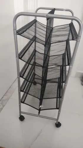 Sapateira 30 pares com rodinhas.Aço.