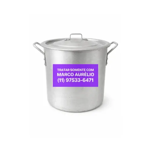 Panela Caldeirão Alumínio Linha Hotel Restaurante Industrial N26 13L - R$ 50 Unidade