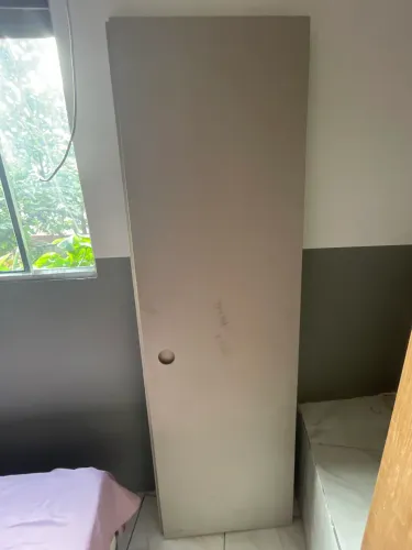 Porta de passagem de mdf 62x202 cm metalon embutido para não empenar 