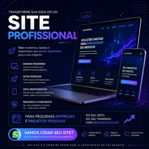 Crio seu website barato para pequenas empresas e projetos pessoais