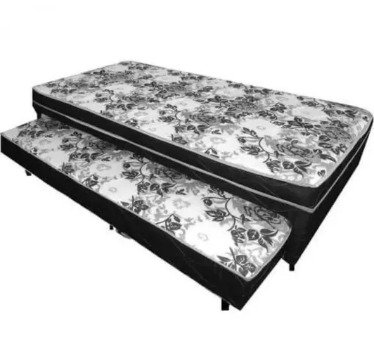 Cama box de solteiro com auxiliar ortopédica 
