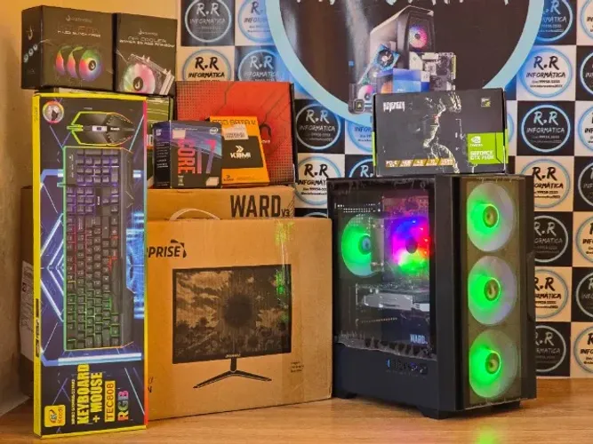 PC RGB Gamer Intel Core i7, Monitor 20"Novo Zero
