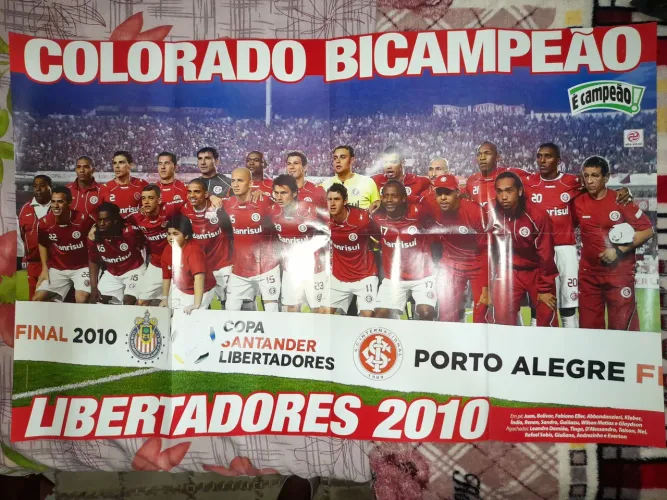 MEGAPOSTER n° 11 É CAMPEÃO Colorado Bicampeão Libertadores 2010
