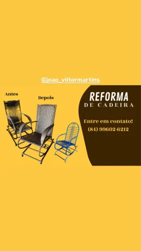 Reformas de cadeiras de macarrão 