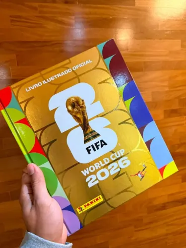 Álbum Copa do Mundo 2026 - Dourado Capa Dura (Completo)