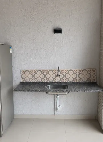PIA DE GRANITO COM CUBA INOX - ÓTIMO ESTADO