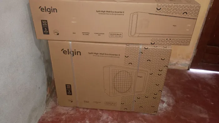 Central de ar 24.000 BTUs elgin inverter
