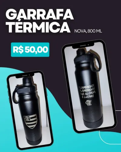 Garrafa térmica Flamengo