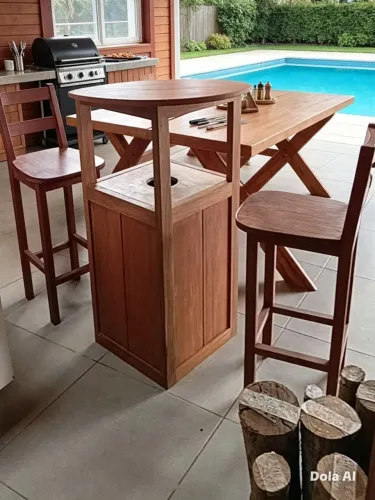 MESA COM 2 BANQUETAS 1.20x80