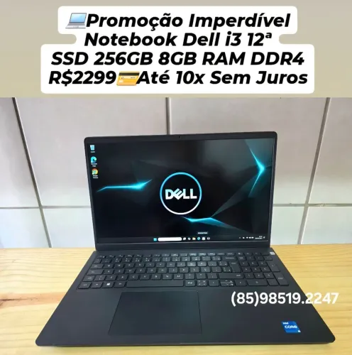 Promoção Imperdível Notebook Dell i3 12ª Até 10x Sem Juros