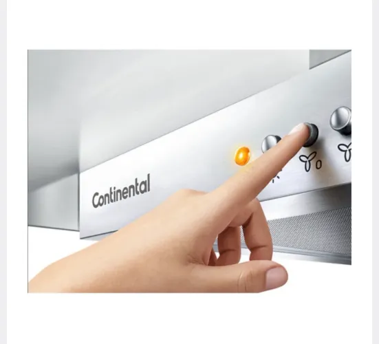 Coifa de Parede Continental 60cm Inox com Vidro 4 Bocas CC6VX 127V (110V)