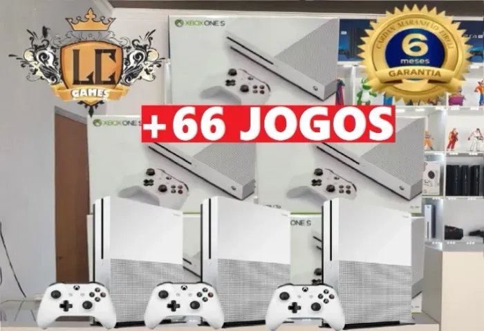 XBOX ONE S 1TB + 67 JOGOS + O6 MESES GARANTIA I LOJA FISICA BH
