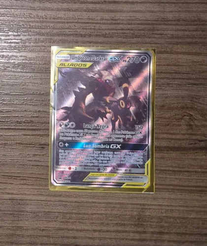 Carta Pokémon Umbreon e Darkrai GX SM241 - Aliados / Tag Team