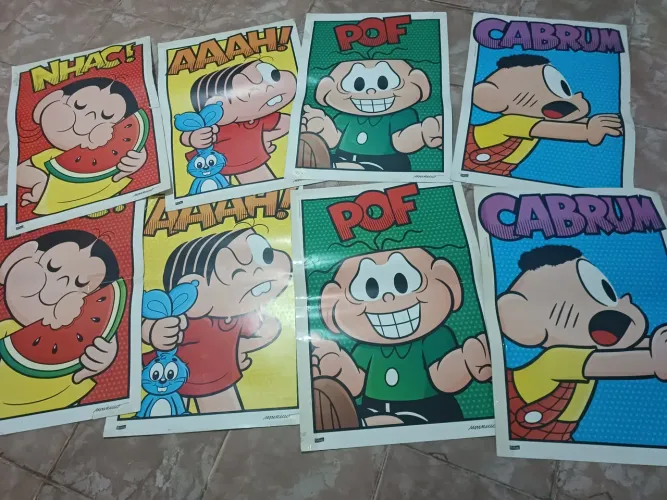 Poster festa de aniversário Turma da Mônica
