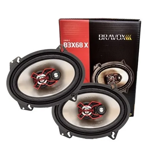 Par Alto-Falante Triaxial Bravox 6x8" B3X68X 100W RMS