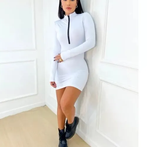 Vestidos balada manga longa tam único