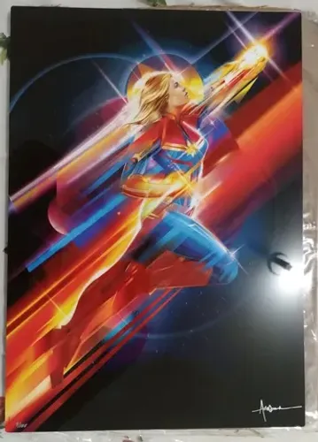 Quadro Capitã Marvel Sideshow