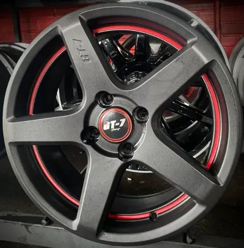 Rodas GT7 Cspec Aro 15 preta Furação 4X100