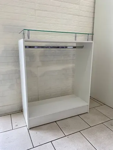Balcão Arara com Vidro Superior - Para Loja