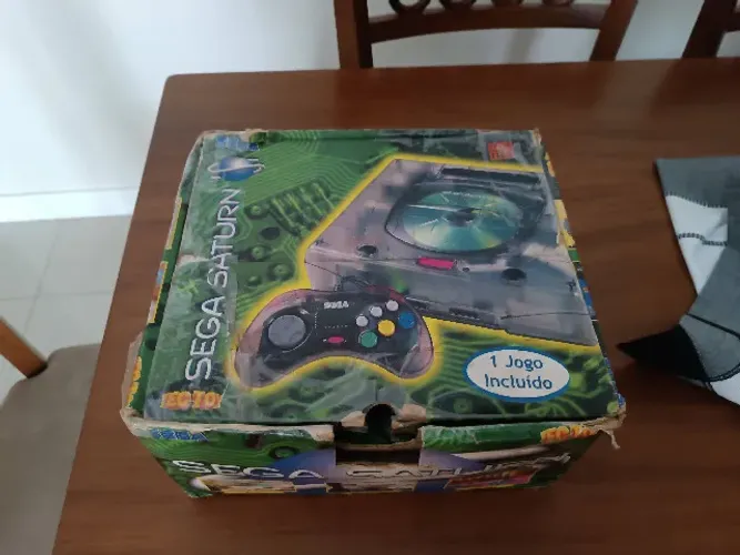 Sega Saturno Skeleton na Caixa!