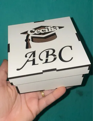CAIXA EM MDF ABC 