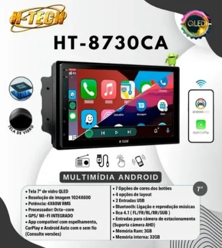 MULTIMIDIA ANDROID DE 7 3 DE RAM E 32 DE MEMORIA