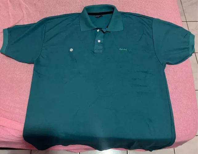 Kit 2 camisetas polos GG (verde e branca) novas!!!