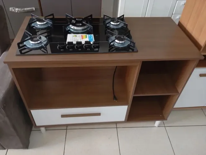 Fogão Cooktop 5 bocas tripla chama com balcão. Entrego em Anápolis