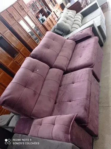 SOFÁ RECLINÁVEL E RETRÁTIL NOVO 