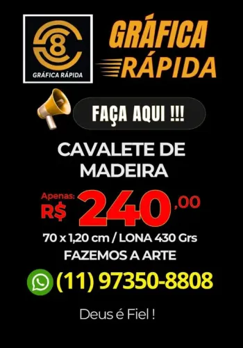 Cavalete de madeira 