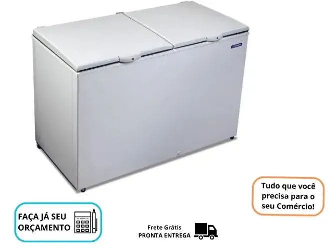 Freezer Metalfrio 490 Litros Novo Tampa cega