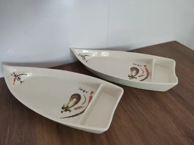 Kit 2 Unidades Barco Travessa Sushi Sashimi Melamina 30cm