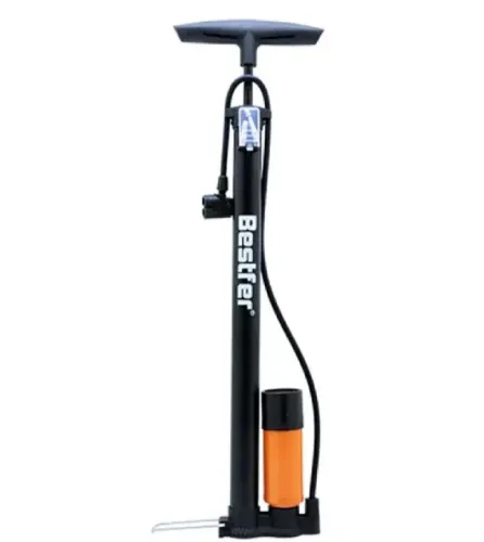 Bomba De Ar Manual Bicicleta Pneu Colchão Preta 59cm 160psi - Bestfer