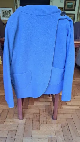 agasalho azul  argentino malha moleton escovado  veste 46 a 48