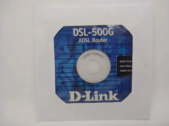 Cd Para Roteador: Dsl 500g - D-link