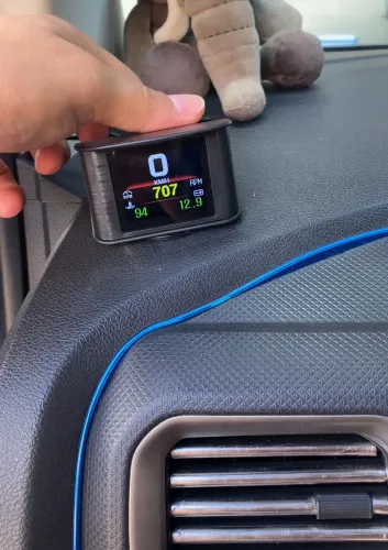Marcador De Temperatura Visor = Hud P10 Carro Hud Obd2 Display Velocímetro digital