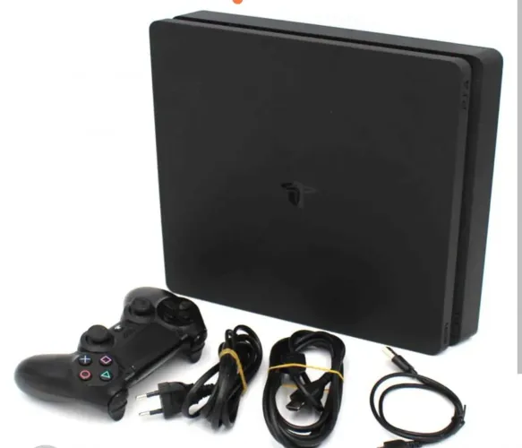 PlayStation 4 slim 500Gb cabos jogos