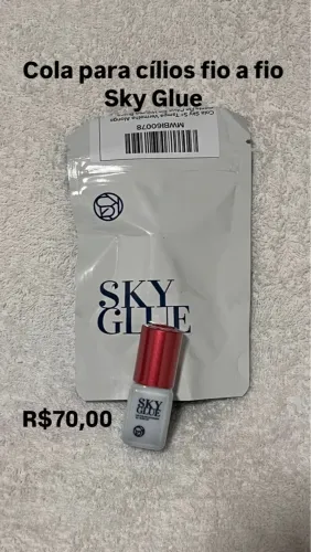 Cola para cílios fio a fio