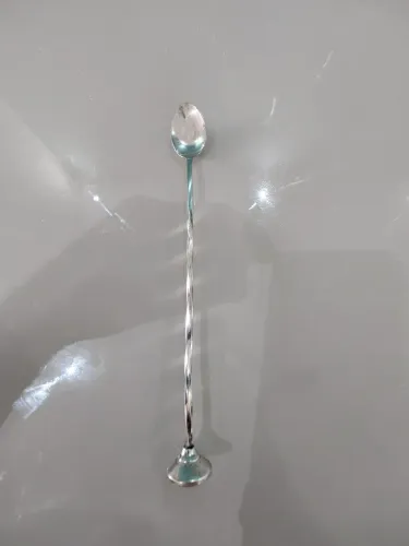 Colher bailarina para drinks eberle prata usada