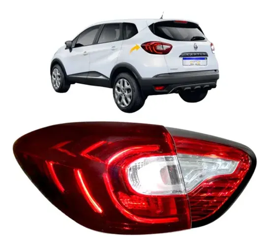 Lanterna Renault Captur 2017 2018 2019 2020 2021 2022 L.e - Esquerdo - Vermelho