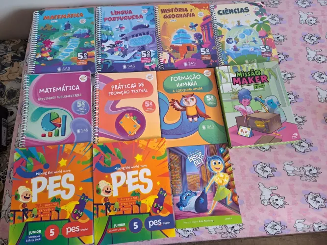 Vendo Livro 1 do 5 ano SAS Novo (nunca foi usado)