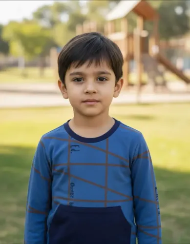 Camiseta Infantil Azul 4