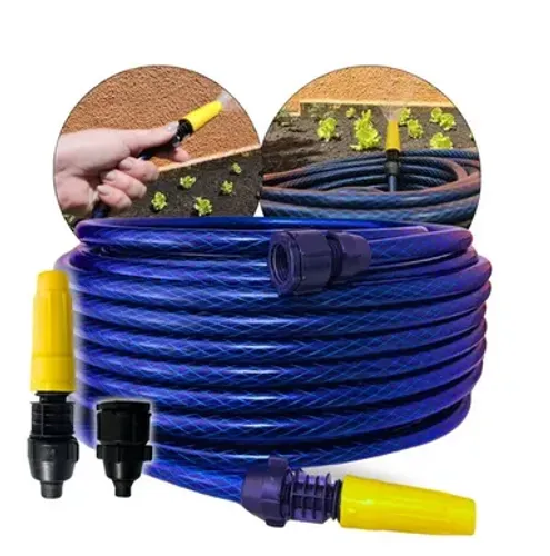 Mangueira Trançada com 20m Slim com Engate e esguicho Jardim z1304