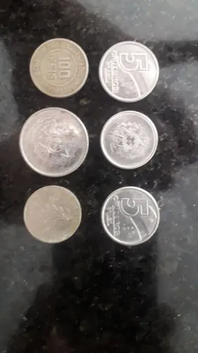 Moedas antigas para decoração