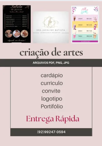 Criação de artes