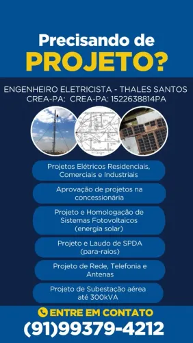 Engenheiro Eletricista - Projetos, Laudos, Energia Solar e SPDA
