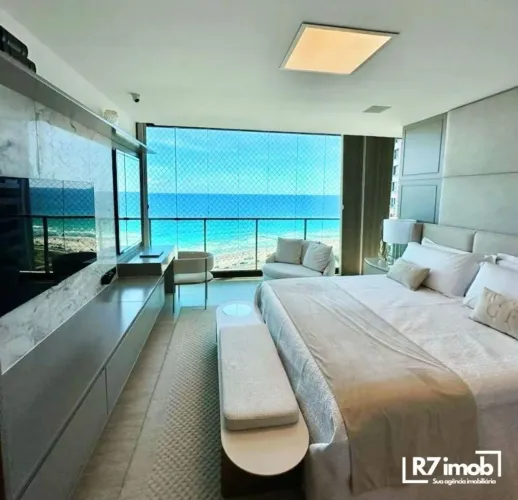 Apartamento de luxo cobertura em Jaguaribe no D´Azur em 4/4 duplex vista mar fino acabamen