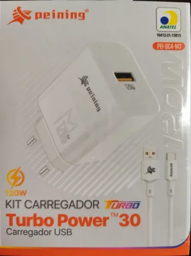 Carregador Turbo Power 30 Peining 120W